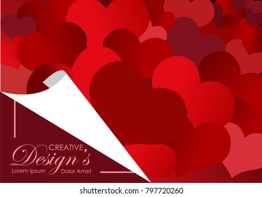 Love background. modern template design. valentine day theme.