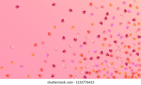  Love Background with Red and Pink Hearts. Illustration with Love Heart for your Design. Wedding Background for Greeting Card, Invitation or Banner.

 Vector illustration.