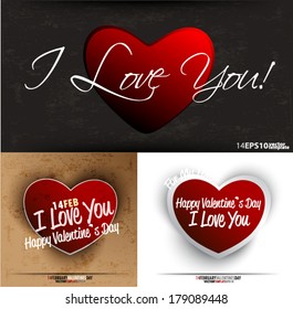 Love background set