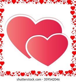 Love Background Texture. Valentine's Day Heart .