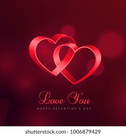 love background with two hearts connected with eachother
