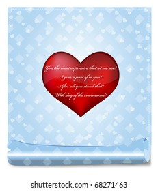 love Background for valentine day. Vector