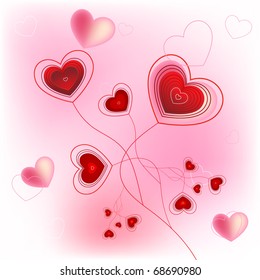 Love background. Vector.