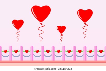 Love Background. Vector illustration