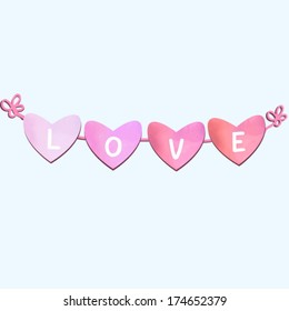 love background vector. valentines greeting card background celebration. 