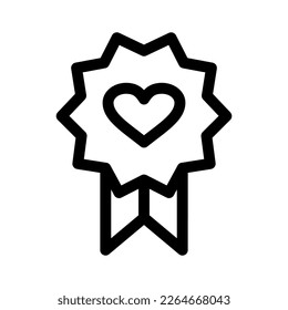 love badge icon or logo isolated sign symbol vector illustration - high quality black style vector icons
