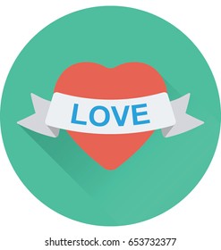 Love Badge Vector Icon