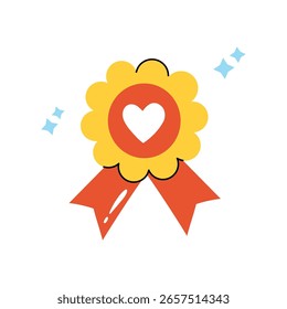Love Badge adesivo de vetor EPS 10 arquivo