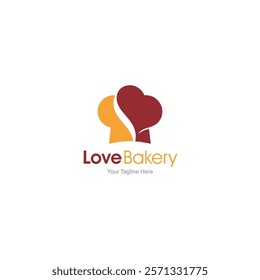 Love Bakery Logo Design Cheff