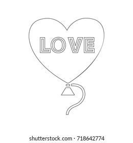 love balloon icon