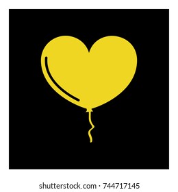 love balloon icon vector