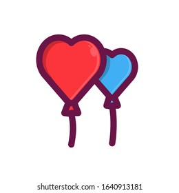 love balloon red icon valentines day