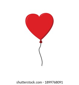 Love Balloon Valentine Vector Icon