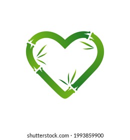Love Bamboo logo vector template, Creative Bamboo logo design concepts