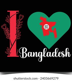 I LOVE BANGLADESH T-SHIRT DESIGN,T-SHIRT DESIGN FOR MAN AND WOMEN,COUNTRY REPRESENT T-SHIRT DESIGN