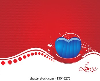 ilustração do vetor de fundo abstrato vermelho do banner do amor