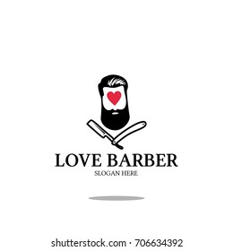 love Barber shop logo 