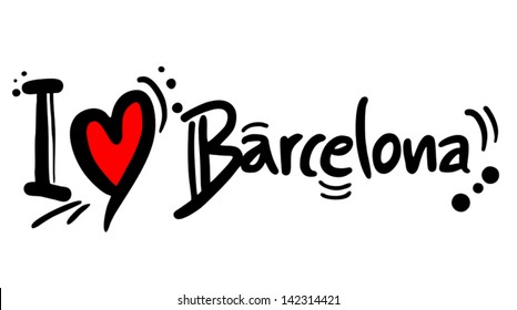 I love Barcelona