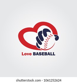 Love baseball logo