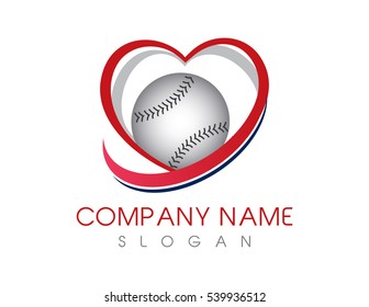 Love baseball logo