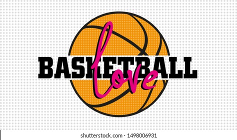 Love basketball. Cool font and ball background.