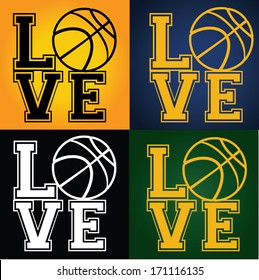 I love basketball / street ball template- suitable for posters, flyers, brochures, banners, badges, advertising, publicity