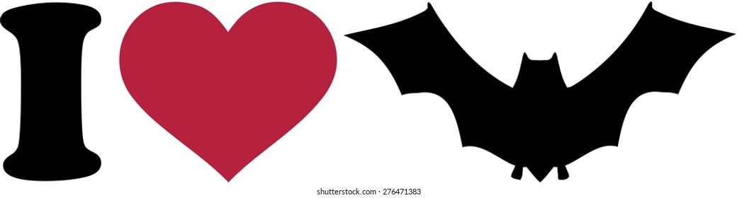 I love Bat Icon