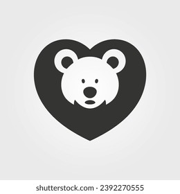 El amor lleva todo el icono - Ilustración vectorial simple