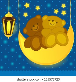 Love bears on the moon