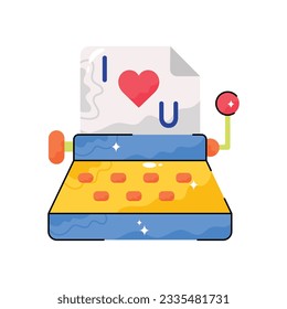 Love bed doodle vector outline icon. EPS 10 file