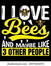 I Love Bee graphic design