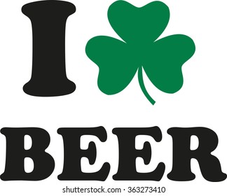 I love beer with clover