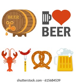 i love beer set