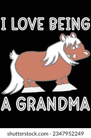 
I Love Being A Grandma eps cut file for cutting machine