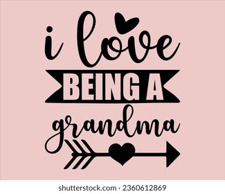 I Love Being A Grandma Retro Svg Design,grandparents Retro Design,Grandpa Retro svg, Grandparents svg,grandparents day Design,Funny Designs for Blessed Grandparents svg