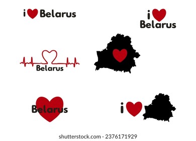 I love Belarus. Patriotic Sublimation Bundle 