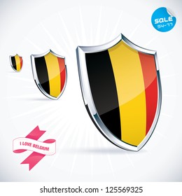 I Love Belgium Flag Illustration, Sign, Symbol, Button, Badge, Icon, Logo for Family, Baby, Children, Teenager, People
