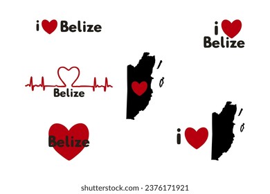 I love Belize. Patriotic Sublimation Bundle 
