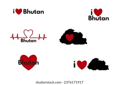 I love Bhutan. Patriotic Sublimation Bundle 