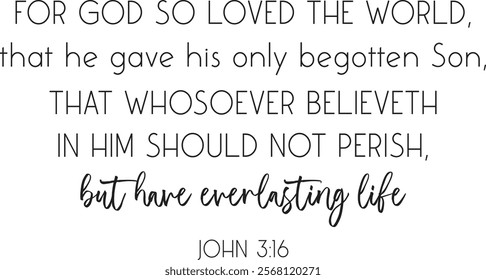 Love Bible Verse, Biblical Christian quote, Home Love wall decor, Baptism gift, Love poster, vector illustration