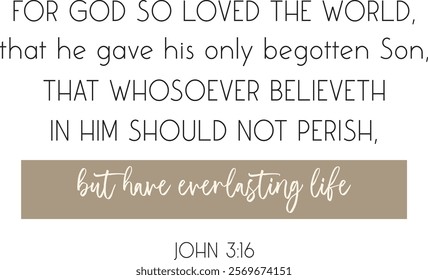 Love Bible Verse, Love poster, Love Home decor, Christian biblical quote, vector illustration