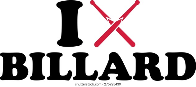 I love Billard Queque