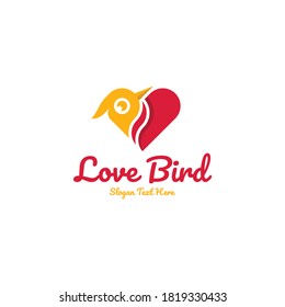 Love Bird Animal Cute Modern Business Creative Logo