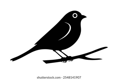 Love bird, black bird silhouettes. Vector elements for design. Birds icon, animal vector.