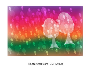 Love bird bokeh background.