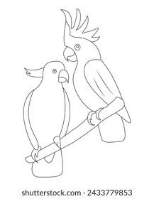 love bird coloring book for kids