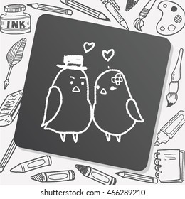 love bird doodle