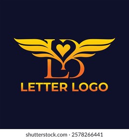 Love and  bird logo design