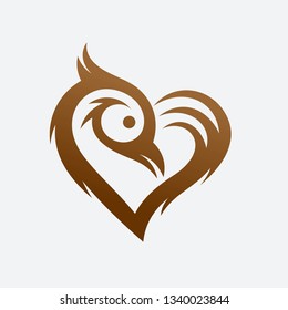 Love Bird Logo Template