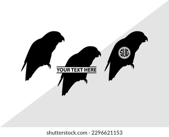 Love Bird Monogram, Love Bird Silhouette